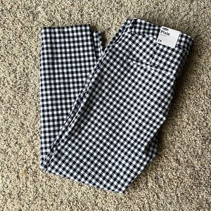 Blue and white gingham Old Navy High Rise Pixie